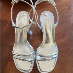 Circus NY silver heels